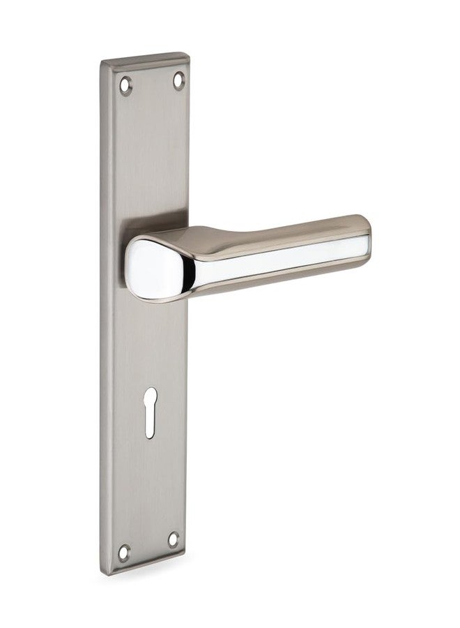 لينك قفل نقر Link Texa | للأبواب الرئيسية والداخلية في المنازل والمكاتب والفنادق | طقم مقبض متين 8 بوصات مع إمكانية الوصول بالمفتاح من كلا الجانبين، 3 مفاتيح | تشطيب من الفولاذ المقاوم للصدأ | ضمان لمدة سنتين - Image 1